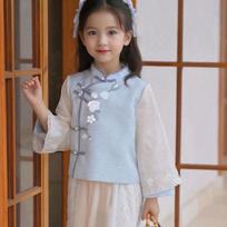 2025 Girls' Hanfu Dress: Children's Fairy-Tale Ancient Tang Style for Spring and Autumn Size 130