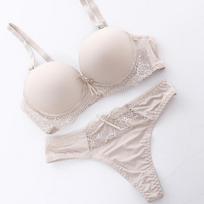 Sexy Seamless One Piece Bras Brief Sets Underwear For Womens Ladies Push Up Bra Sets KTB 34A