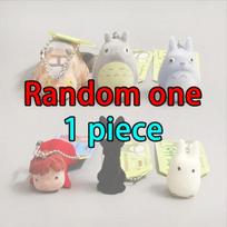 Japan Anime Cartoon Figures Kawaii Characters Cute Flocking Animal Figurine Charms Pendant Keychain Children Friend Gifts
