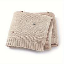 Handmade Crochet Baby Blanket Stroller Cover Air Condition Shawl Halloween Christmas Gift Soft Yarn Knit Throw for Newborn