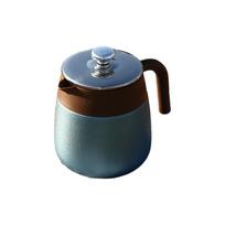 Stainless Steel Titanium-Coated Teapot Large Capacity Titanium-Coated Liner Insulated Coffee Pot with Handle Tea Separation Pot