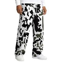 Men's Relaxed-Fit Drawstring Straight-Leg Pants XXL juoda