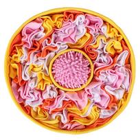 Interactive All-Season Sniffing & Chewing Dog Toy Mat - Anti-Choking & Decompression 38x38x6cm geltona