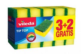 Vileda Tip Top Dish Sponge 3+2 Free - Bhp Hic 3996