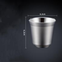 80ML Kavos puodeliai Termo puodeliai šaltiems gėrimams Plauti indaplovėje Espresso puodeliai rožinio aukso spalvos