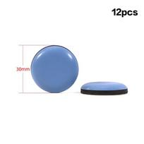 12-Piece Set PTFE Square Furniture Slides Home Moving Pads Foot Sliders for Table Chair Floor Protection