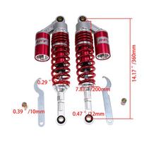Motorcycle Air Shock Absorbers Rear Suspension for Honda Yamaha Suzuki BMW Moto Accessories 360mm Motorbike Schokdemper