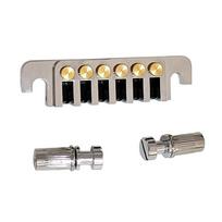 6 String Guitar Bridge Tailpiece Stop Bar Vintage Bridge Tailpiece with Tuners Studs Replacement Electric Guitar Parts 1