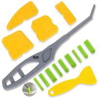 15pcs/set Caulking Tools for Tight Areas Bathroom Kitchen,Window,,Floor, Close-area sealant silicone caulking finishing tool 15pcs