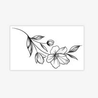 Gentle Cherry Blossom Branch Tattoo Sticker, Waterproof And Long-Lasting, Women'S Clavicle Advanced Sense Simulation Tattoo 9*15