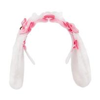 Lace Ribbon Bowknot Hairband Anime Maid Hairband with Long Rabbits Ear 2000s  Costume Headband Cosplay Props Headwear