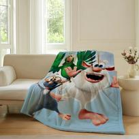 Cute Cartoon B-Booba-S Fun Blanket Warm Soft Suitable For Bedroom Sofa Bed Living Room Office Travel Camping Gifts 75x90cm