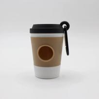Simulated Coffee Cup Dog Poop Bag Dispenser Including Garbage Bags Fashionable Convenient Hands-Free Clip Trash Bag Dispenser