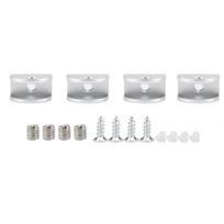 Aluminum Glass Clamp Holder Arc Bracket Adjustable Bracket Glass Bracket Half Round Heavy Duty Glass Clamp Clip Home Use