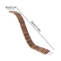 Hamster Stairs Wooden Small Animal Chew Fence Hamster Ladder Bridge For Mouse Chinchilla Reptile Sugar Glider Gerbil Chipmunk