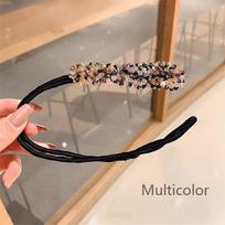 Magic Headwear Accessories Braiders Tool Donut Bun Maker Hair Band Rhinestone Lazy Hairpin Quick Bun Curler
