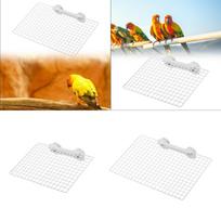 Bird Playground Perch Stand Carbon Steel Platform Cage Accessories for Parrots Budgerigars Lovebirds Resting Toys L