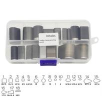 55pcs High-Speed Leather Punch Tool Kit Round Square Oval Hole Cutter Set Leather Case Punch For Cardboard Plastic Film Leather