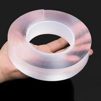 1PC 1/2/3/5m Nano Tape Double-Sided Adhesive Tape Traceless Waterproof Tape For Bathroom Kitchen Sink Tap Gel Sticker (Clear,1m) gryna