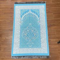 70x110cm Muslim Prayer Rug Rectangle Non-slip Prayer Mat Set with Prayer Beads Ethnic Style Janamaz Sajadah Eid