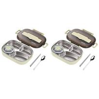ABUL-2X 1.5L Bento Boxes For Student, Thermal Insulation Bento Lunch Box Tableware Set,Lunch Containers For Kids Lunch Box,C