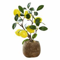 Multicolor Artificial Fruits Bonsai Grey Flowerpot Green Leaves Fruit Tree Potted Pomegranate Lemon Orange Waterproof citrina