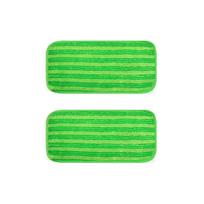 2 pieces Washable Microfiber Mop Cloth Multi-Purpose Wet Dry Cleaning Mop Head Replacements Absorbent Floor Pad Refills