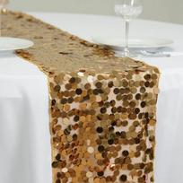 Fish Scale Sequins Table Runner Sparkling Luxurious Sequin Tablecloth Long 30x274cm Glitters Table Cover Birthdays Party auksas
