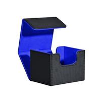 Magnetic Trading Card Deck Box Flip Cover Moisture-proof Game Cards Storage Box Stain-resistant Fit 100 Single Sleeved