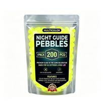 200/400pcs Night Guide Pebbles Glow in The Dark Rocks Glow-in-the-Dark Garden Stones for Driveway Landscape Walkway