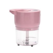 Easy Clean Rechargeable Electric Garlic Chopper Detachable Wireless Vegetable Grinder Portable Food Processor Fruit Processing rožinė