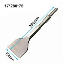 Hexagonal Handle Electric Hammer Drill Bit Slot Flat Chisel Masonry Impacts Drill Round Handle Tile Spade Impacts Drill Tools 17X280X75
