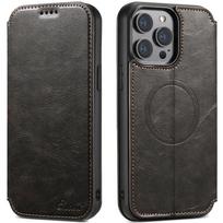 for iPhone 15 14 13 12 Pro Max Wallet Case [Compatible with Mag-Safe] Magnetic Leather Flip Cover Kickstand and Card Holder for iPhone 15 Plus juoda