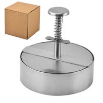 Stainless Steel Burger Patty Press Meat Patty Maker Manual DIY Hamburger Mold Kitchen Tool for Shaping Ground Meat and Patties