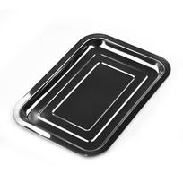 Stainless Steel Baking Tray Rectangle Baking Sheet Pan Non-stick Chips Basket Baking Dish For Toaster Oven Cookie Baking