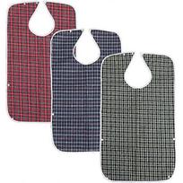 Adult The Elderly Bib Adult Washable Dining Bibs for Elderly (3 Pack,Red,Green,Blue) - DD01