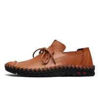 Classic Handmade Genuine Leather Men Loafers Comfortable Soft Moccasins Casual Daily Walking Driving Men Flats Shoes 38 ruda