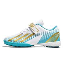 Children'S Velcro Football Shoes Boys And Girls Primary School Students Breathable Broken Nail Football Shoes Artificial Grass Game Training Shoes 30