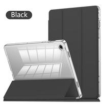 Unisex Clear Three-fold Crystal Tablet Case for Samsung Tab A11+/A9+ 11in A8 10.5in A9 Lite 8.7in Shockproof Auto Sleep/Wake A9 Plus 11in
