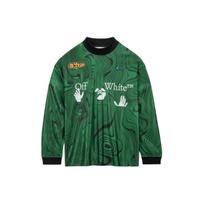 Nike x Off-White All Over Print Jersey Asia Sizing 'Kelly Green' Men's FQ0998-389 XL