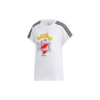 (WMNS) adidas neo Panda Tee Printing Loose Short Sleeve White Women's GK1561 L