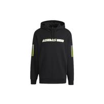 Men's adidas neo Logo Printing Stripe Sports Loose Black H45192 XS