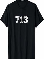 713 Houston Texas Area Code H-Town HOU T-Shirt S