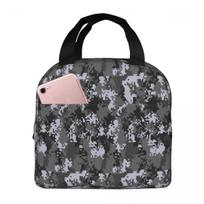 Pixel Mosaic Camouflage Insulated Lunch Bag for Kids School Cooler Thermal Food Box Tote Portable Lunch Boxes Container One Size