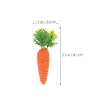 10PCS Easter Carrot Mini Simulation Carrot  Spring Vegetables Decor for Home Kitchen Easter Spring Party DIY Bunny Rabbit Decor oranžinė