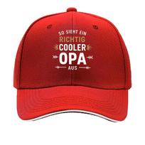 Adjustable Vintage Baseball Cap with SO SIEH ENRICHTIG OPA Print  Breathable EyeCatching Dad H Sandwich Baseball Cap One Size