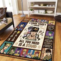 JoJos Bizarre Adventure Living Room Bedroom Carpet, Cool Home Decor Movie & Play Floor Mat -HE30 60x90cm