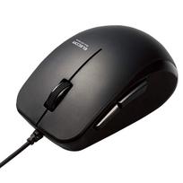 ELECOM Wired Mouse M-BL28UBSKBK 5-Button Rubber Grip Silent Black