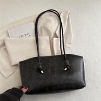 High Street Retro Simple Large Capacity Shoulder Bag, Fashiable and Versatile Leather Tote Bag, Commuting Banquet Women's Bags