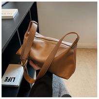 Totes Soft Leather Zip Hobo Bag Solid Color Storage Dumpling Purses Women Handbag Large Capacity Storage Shoulder Messenger Bag 29x11x13cm ruda